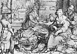 Hendrick Goltzius Canvas Paintings - The Rich Kitchen